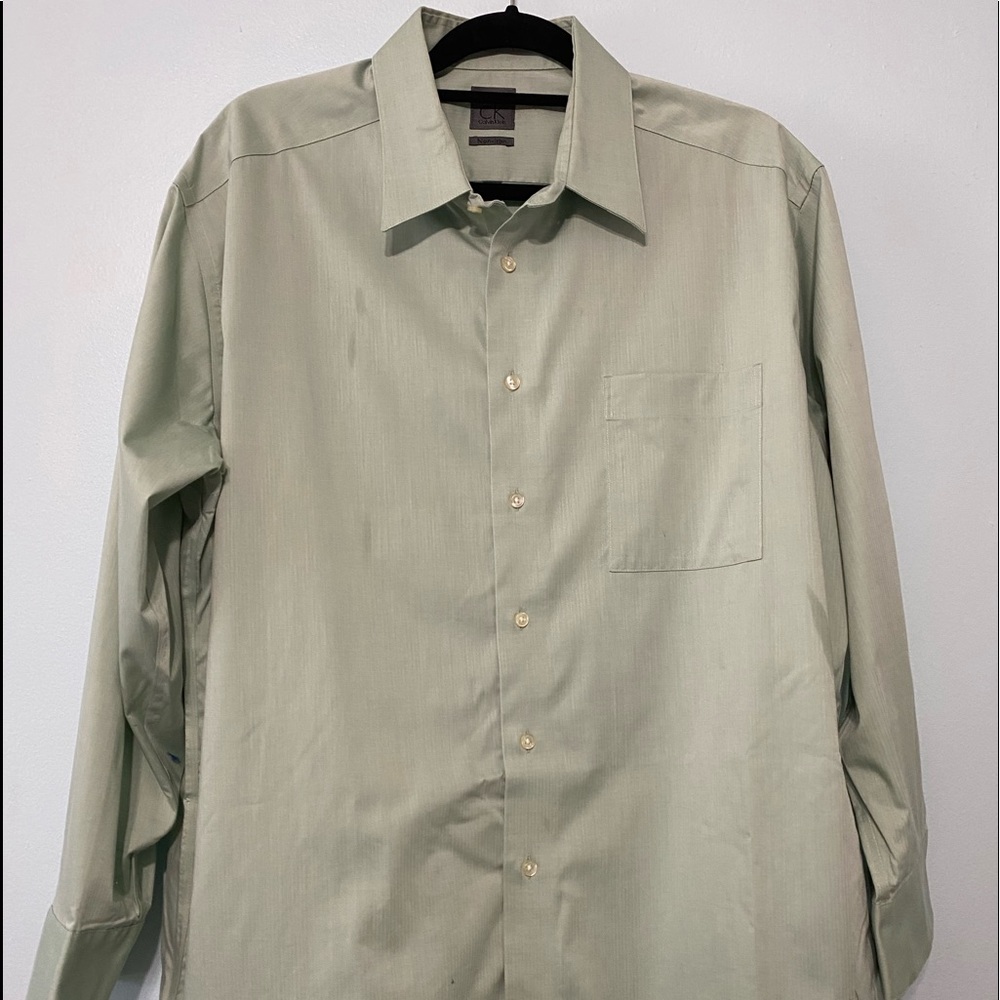 Calvin Klein Green Dress Shirt